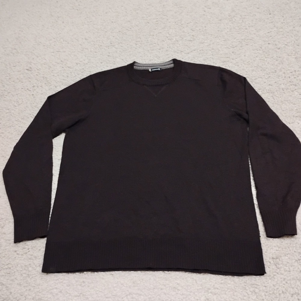 Smartwool Sweater Mens Large Brown Merino Wool Pullover Knit Hiking Gorpcore